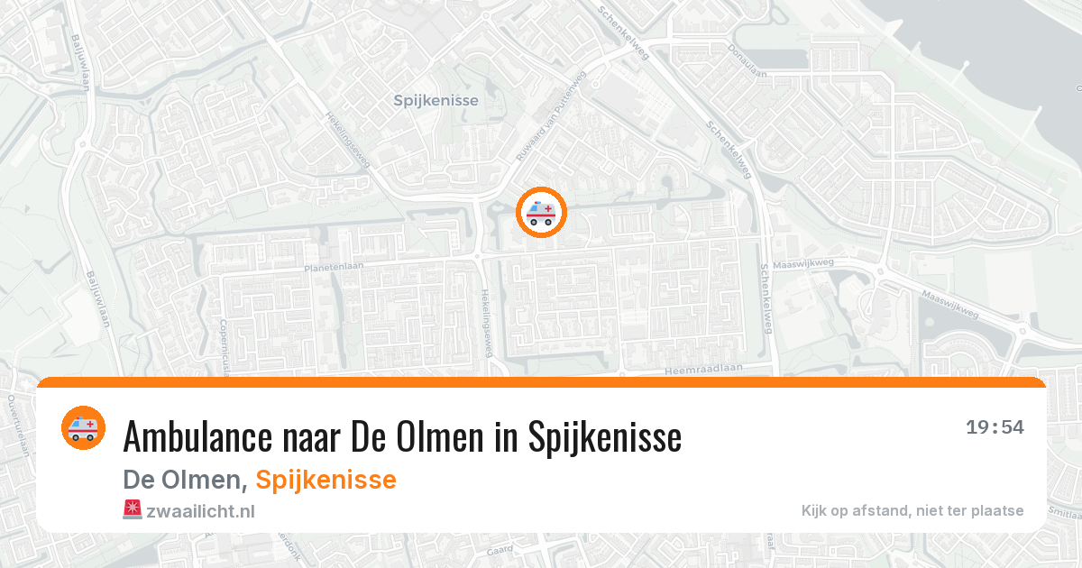 Ambulance naar De Olmen in Spijkenisse — 1 apr 2026