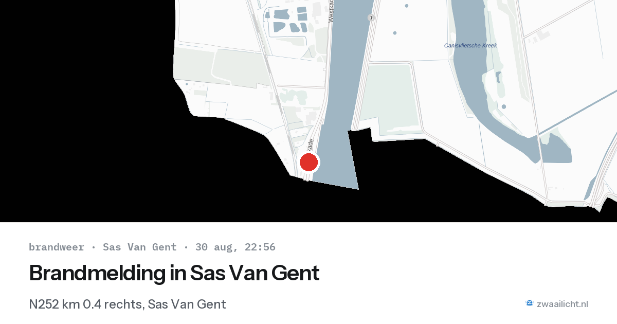 Brandmelding in Sas Van Gent — 30 aug 2026