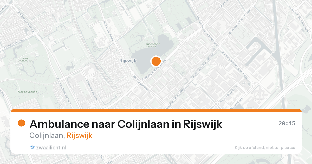 Ambulance naar Colijnlaan in Rijswijk — 16 aug 2026