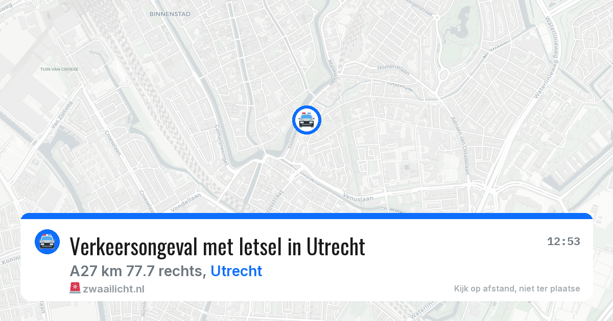 Verkeersongeval met letsel in Utrecht — 31 mrt 2026