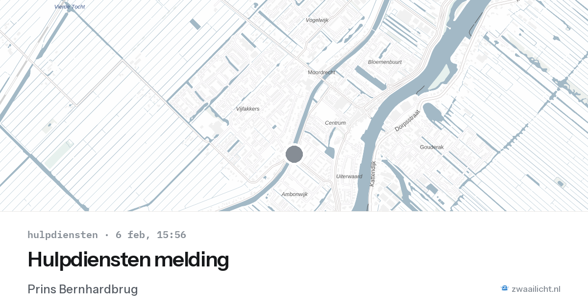 Hulpdiensten melding — 6 feb 2026