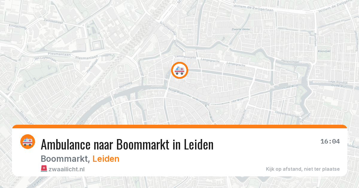 Ambulance naar Boommarkt in Leiden — 29 mei 2026