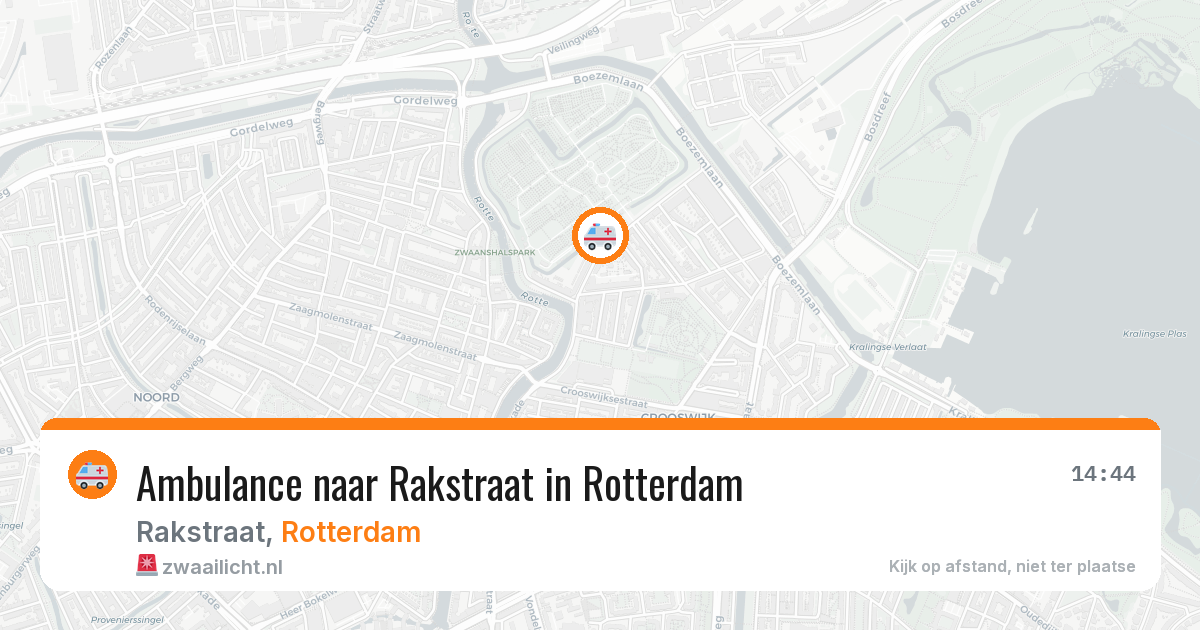 Ambulance naar Rakstraat in Rotterdam — 8 feb 2026