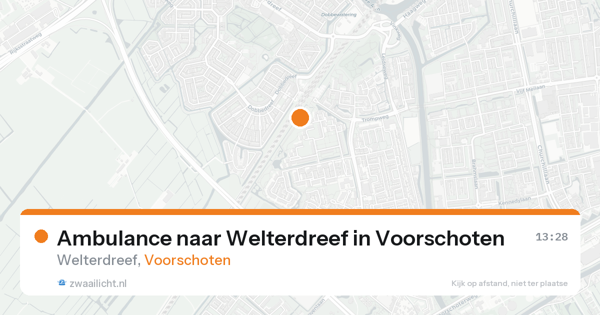 Ambulance naar Welterdreef in Voorschoten — 17 aug 2026
