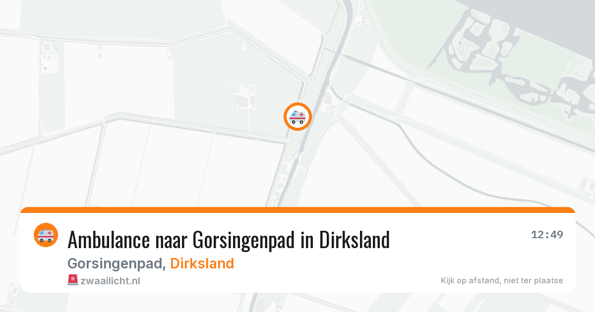 Ambulance naar Gorsingenpad in Dirksland — 31 jul 2026