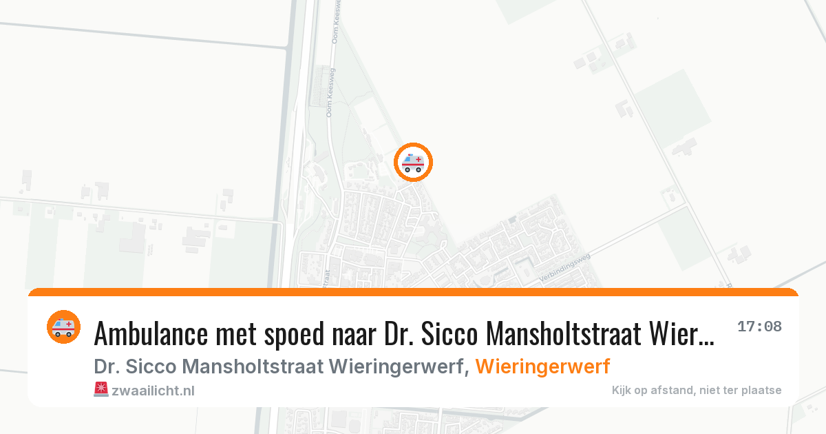 Ambulance met spoed naar Dr. Sicco Mansholtstraat Wieringerwerf in Wieringerwerf — 27 mei 2026
