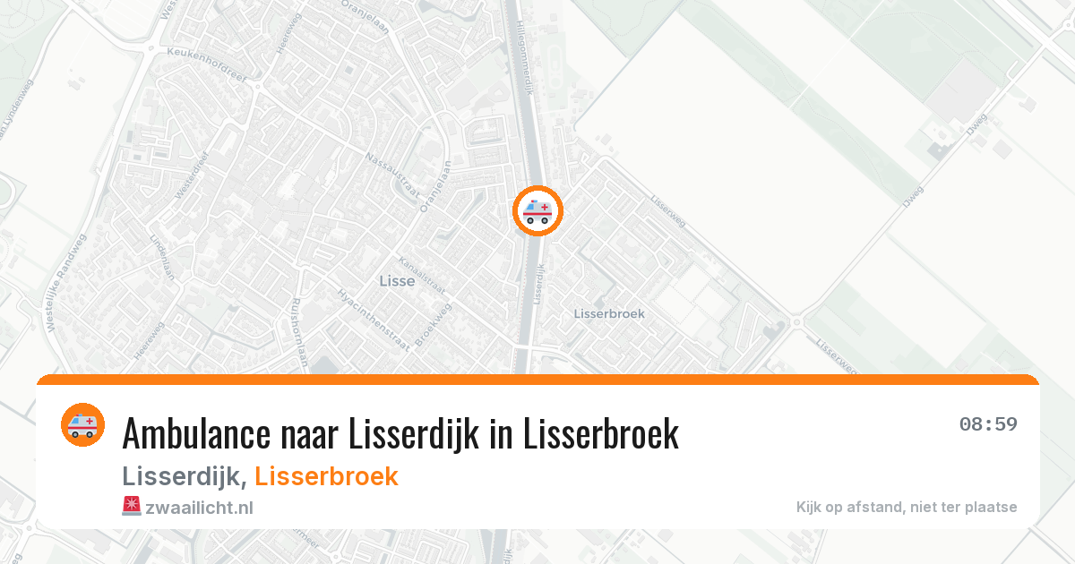 Ambulance naar Lisserdijk in Lisserbroek — 23 mrt 2026