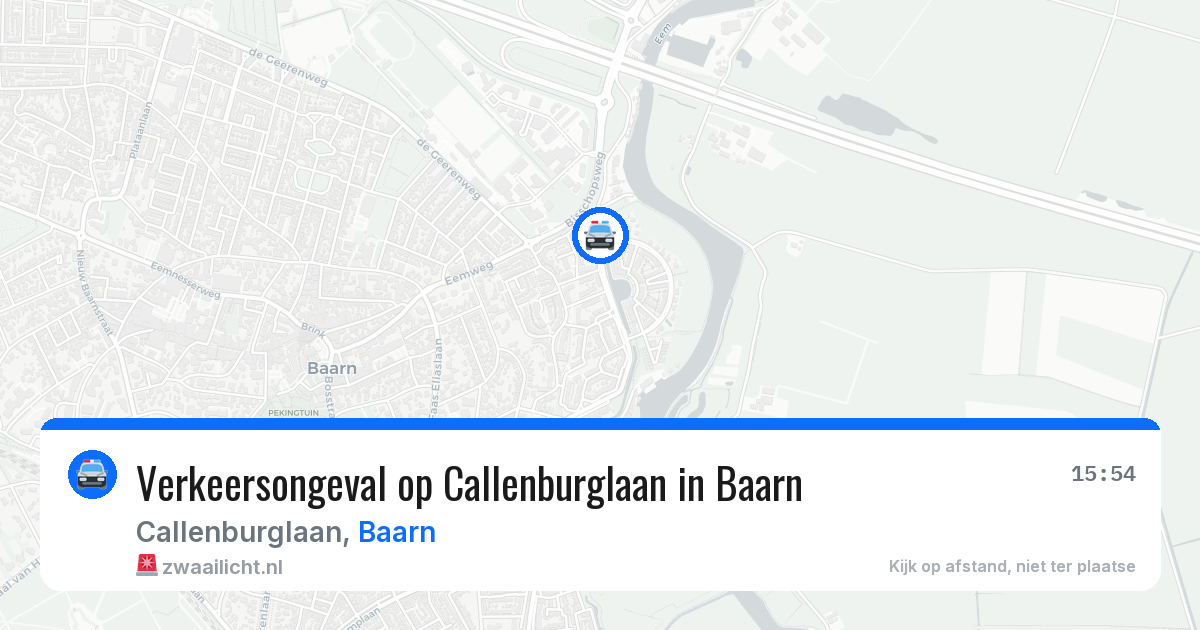 Verkeersongeval op Callenburglaan in Baarn — 23 mei 2026