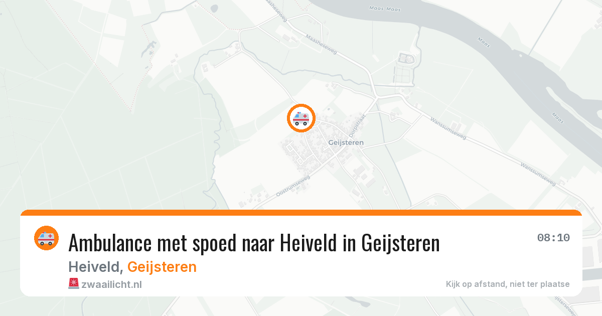 Ambulance met spoed naar Heiveld in Geijsteren — 9 jun 2026