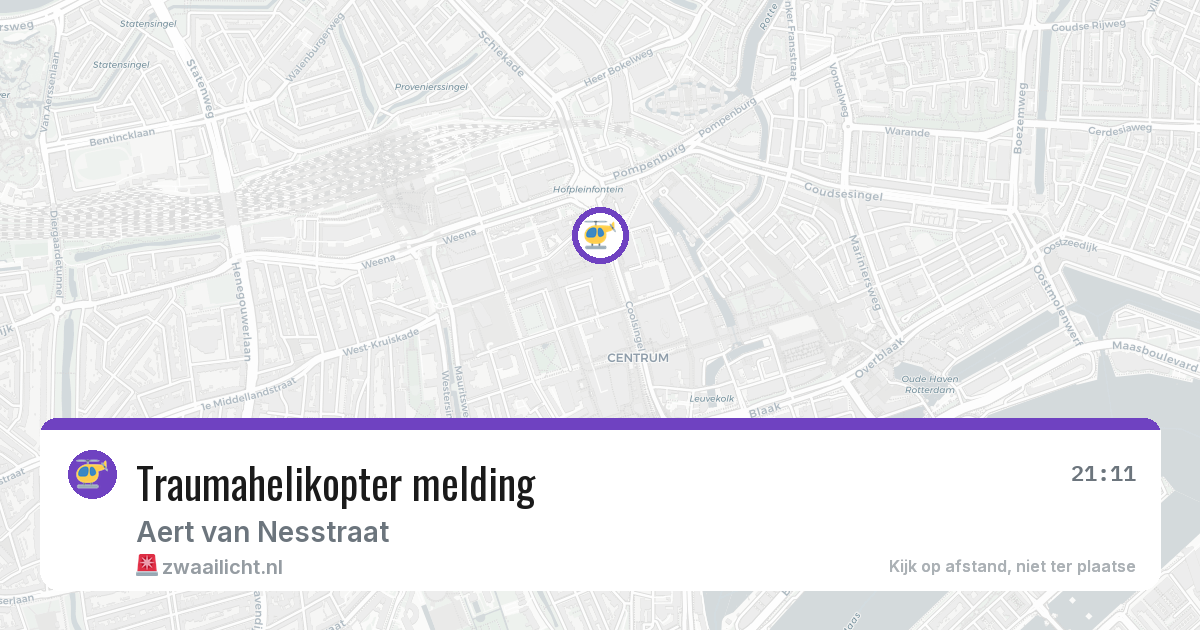 Traumahelikopter melding — 18 jun 2026