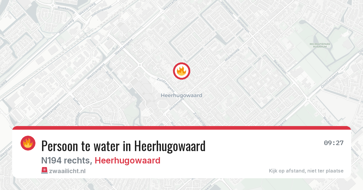 Persoon te water in Heerhugowaard — 21 feb 2026