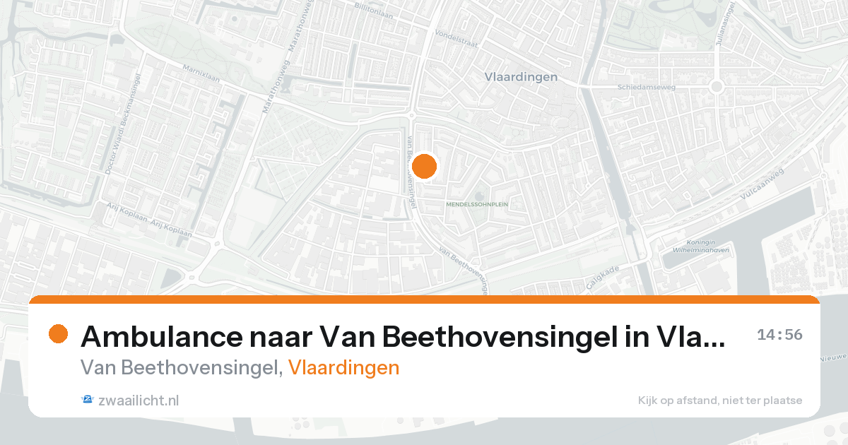 Ambulance naar Van Beethovensingel in Vlaardingen — 18 aug 2026