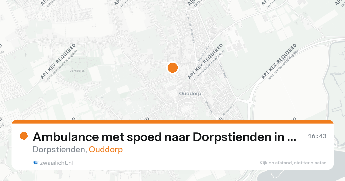 Ambulance met spoed naar Dorpstienden in Ouddorp — 25 aug 2026