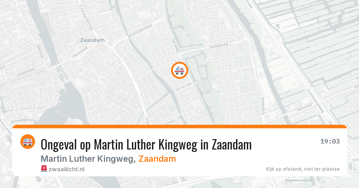 Ongeval op Martin Luther Kingweg in Zaandam — 29 mei 2026