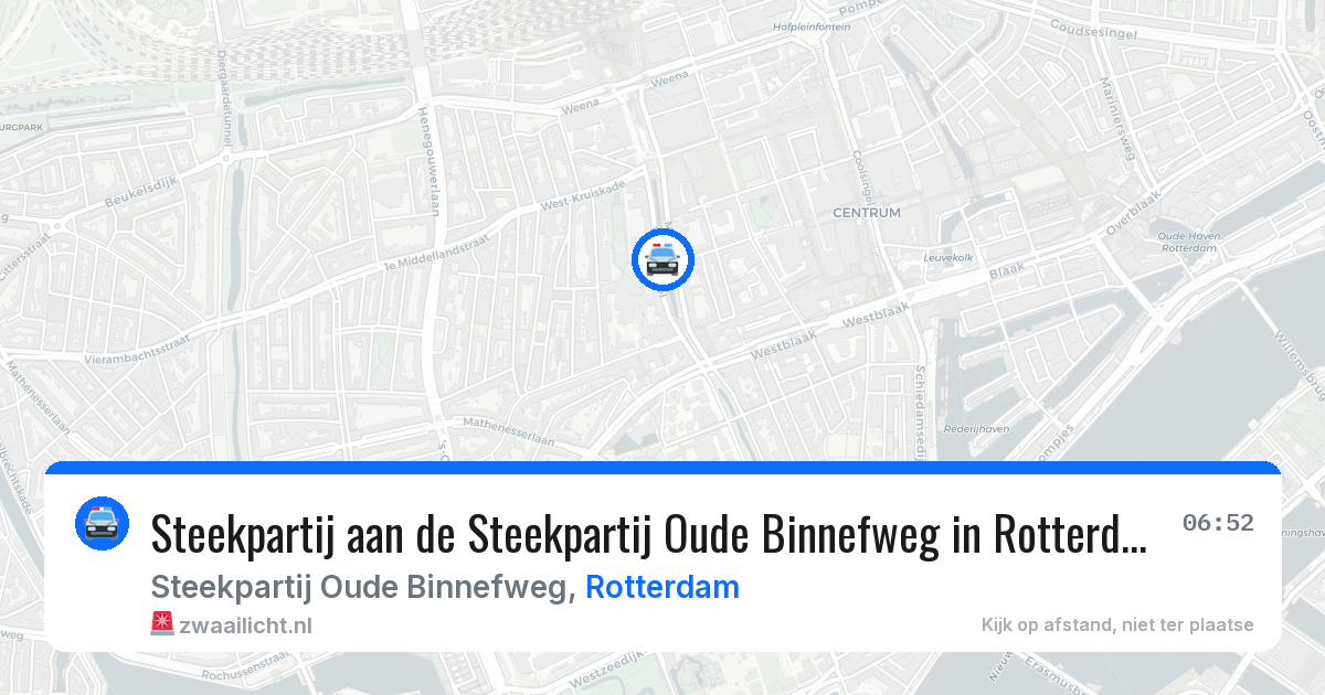 Steekpartij aan de Steekpartij Oude Binnefweg in Rotterdam — 28 jun 2026