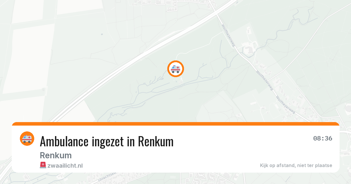 Ambulance ingezet in Renkum — 25 jun 2026