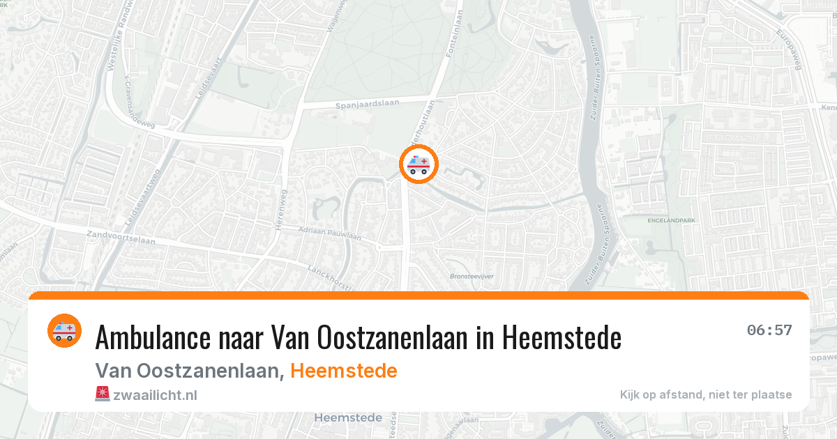 Ambulance naar Van Oostzanenlaan in Heemstede — 26 mrt 2026