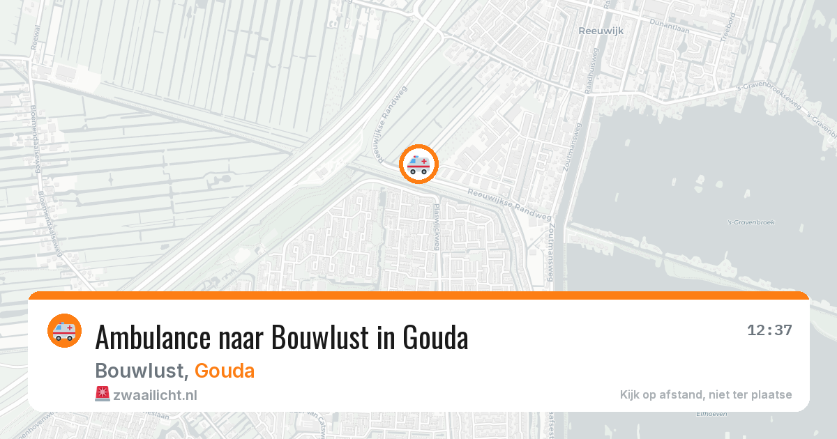 Ambulance naar Bouwlust in Gouda — 6 jul 2026