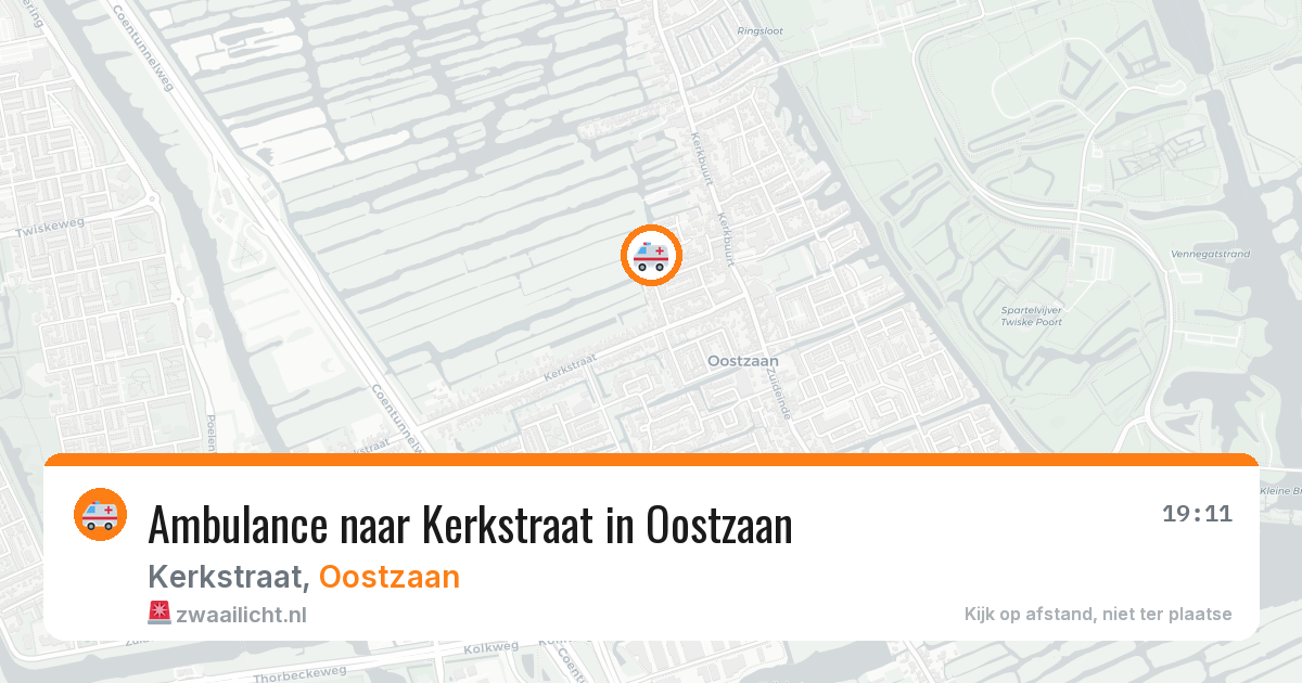 Ambulance naar Kerkstraat in Oostzaan — 8 apr 2026