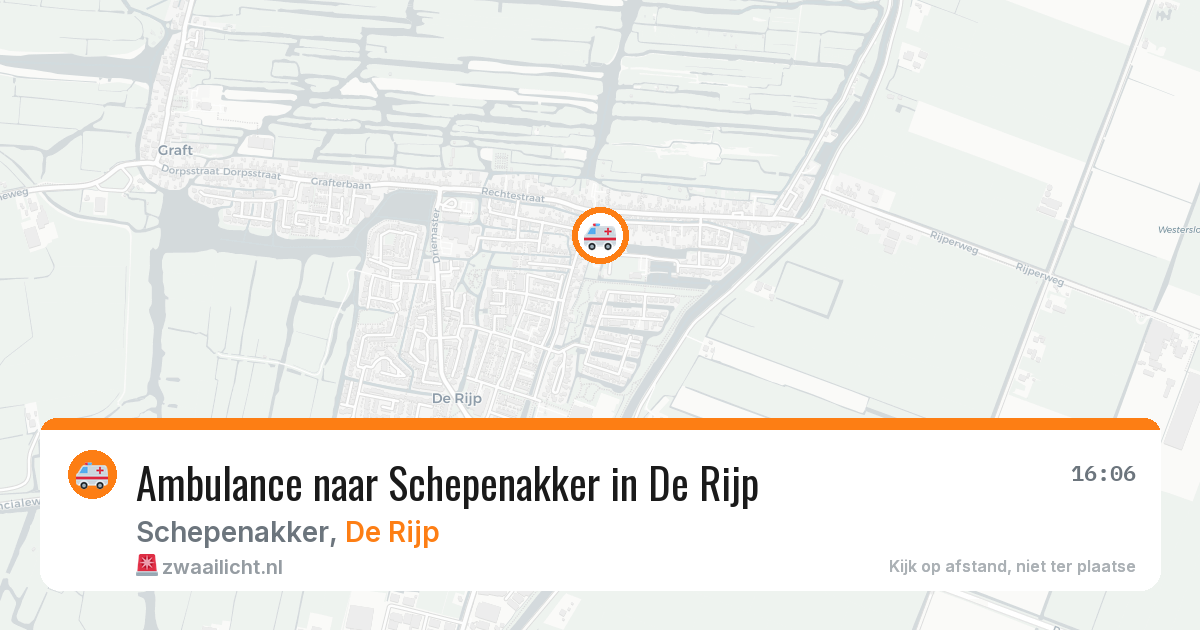 Ambulance naar Schepenakker in De Rijp — 29 jan 2026
