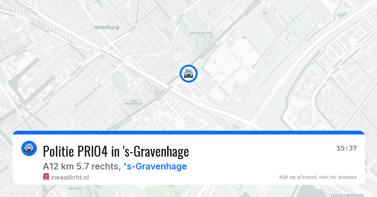 Politie PRIO4 in 's-Gravenhage — 10 aug 2026 | 🚨 Zwaailicht.nl