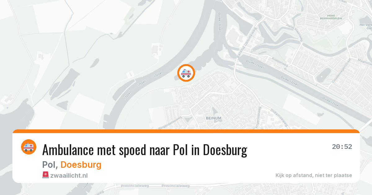 Ambulance met spoed naar Pol in Doesburg — 27 jan 2026