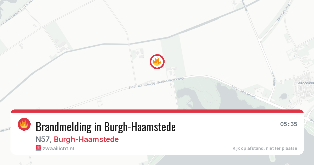 Brandmelding in Burgh-Haamstede — 26 jan 2026