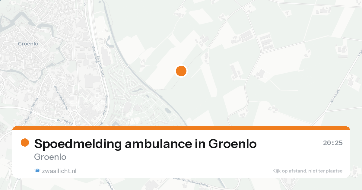 Spoedmelding ambulance in Groenlo — 15 aug 2026