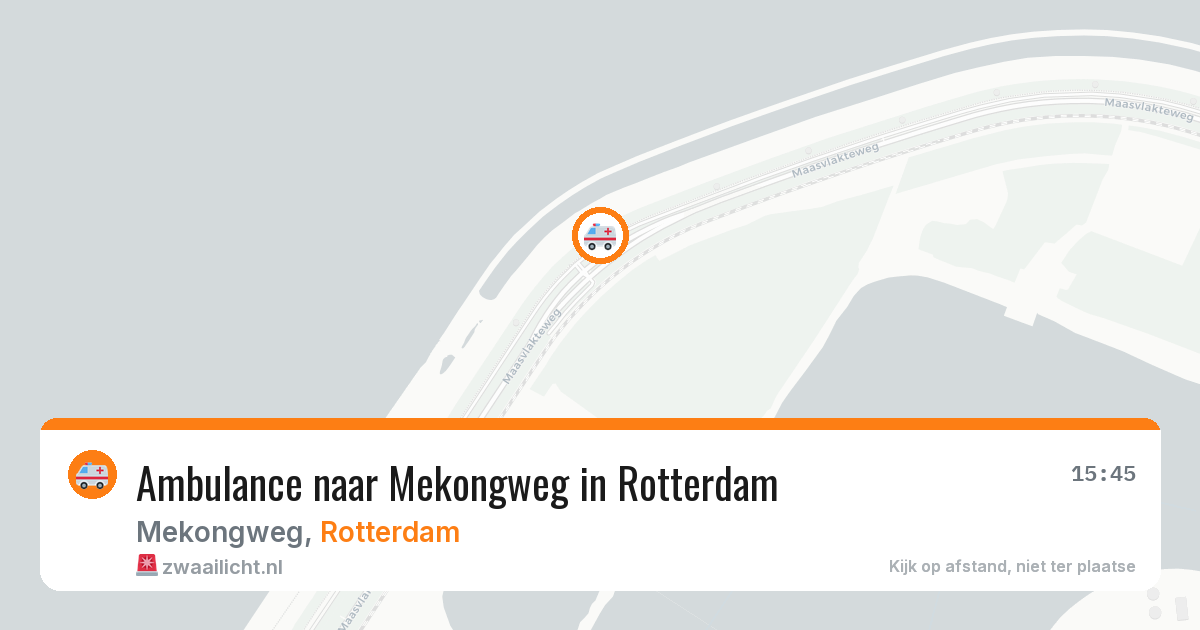 Ambulance naar Mekongweg in Rotterdam — 8 jul 2026