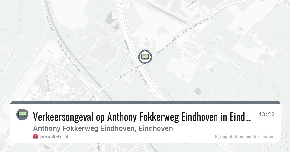 Verkeersongeval op Anthony Fokkerweg Eindhoven in Eindhoven — 8 feb 2026