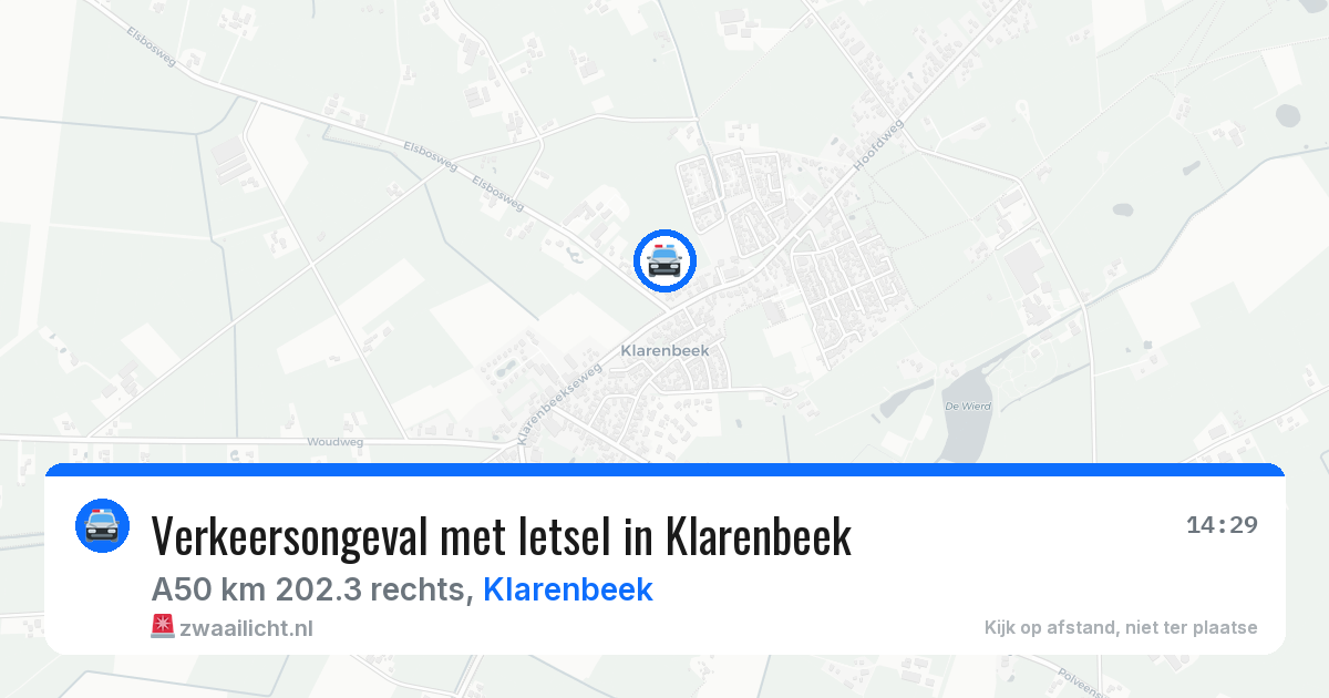 Verkeersongeval met letsel in Klarenbeek — 15 mei 2026