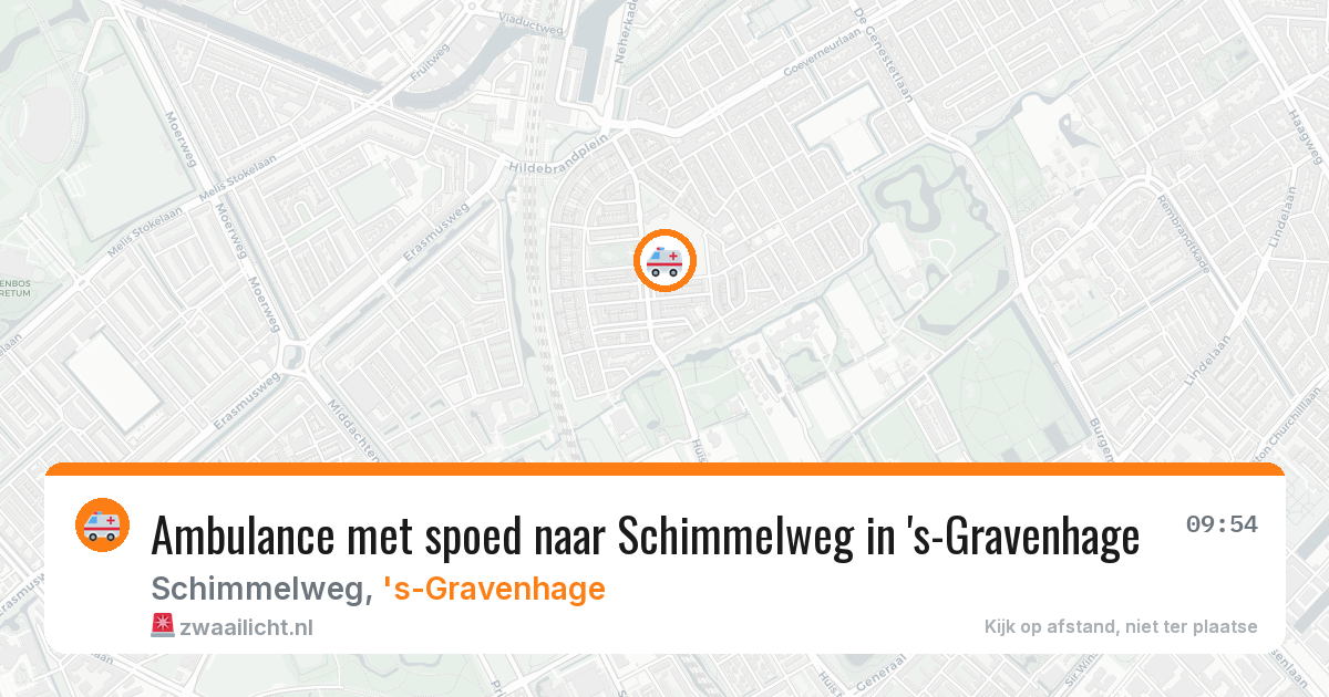 Ambulance met spoed naar Schimmelweg in 's-Gravenhage — 18 jan 2026