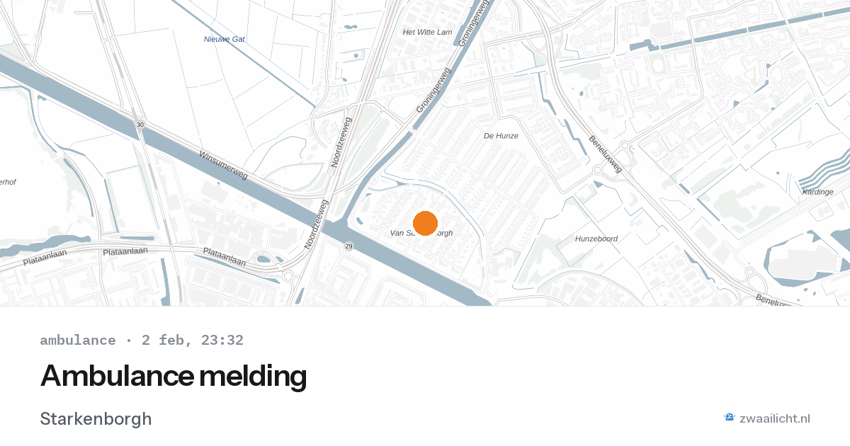 Ambulance melding — 2 feb 2026