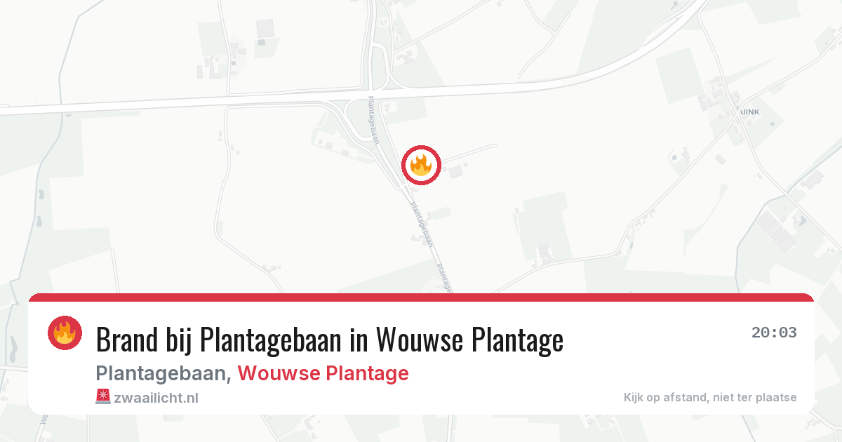 Brand bij Plantagebaan in Wouwse Plantage — 10 mei 2026