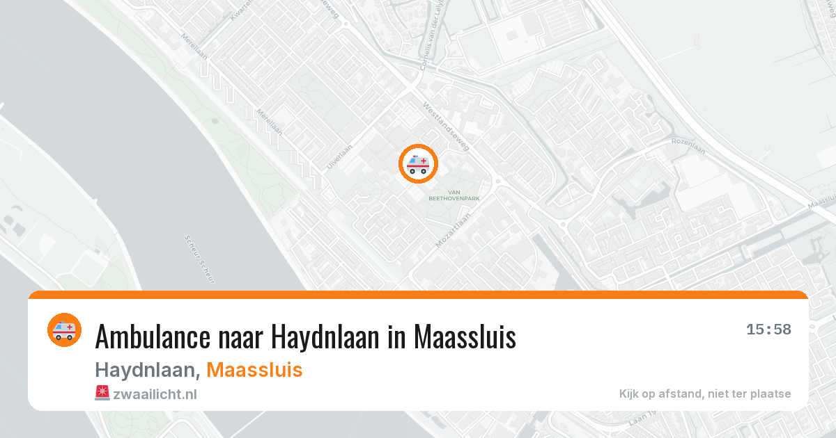 Ambulance naar Haydnlaan in Maassluis — 21 jun 2026