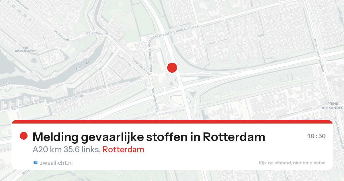 Melding gevaarlijke stoffen in Rotterdam — 19 aug 2026
