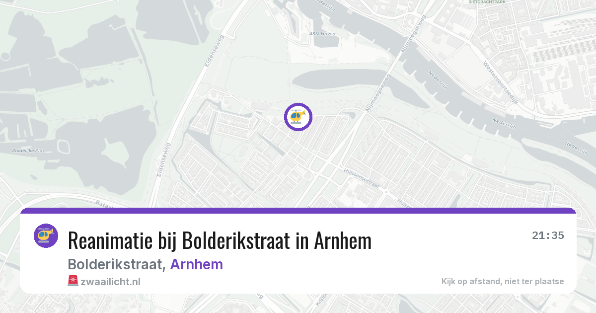 Reanimatie bij Bolderikstraat in Arnhem — 21 jul 2026