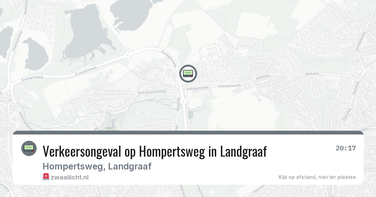 Verkeersongeval op Hompertsweg in Landgraaf — 21 jul 2026
