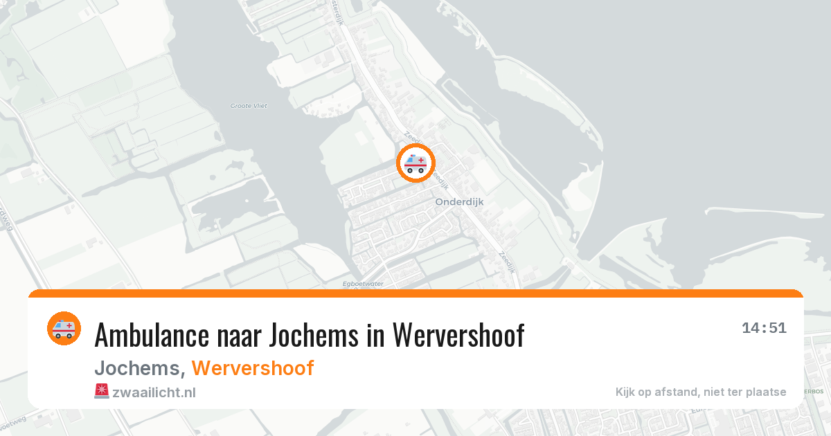 Ambulance naar Jochems in Wervershoof — 19 mei 2026