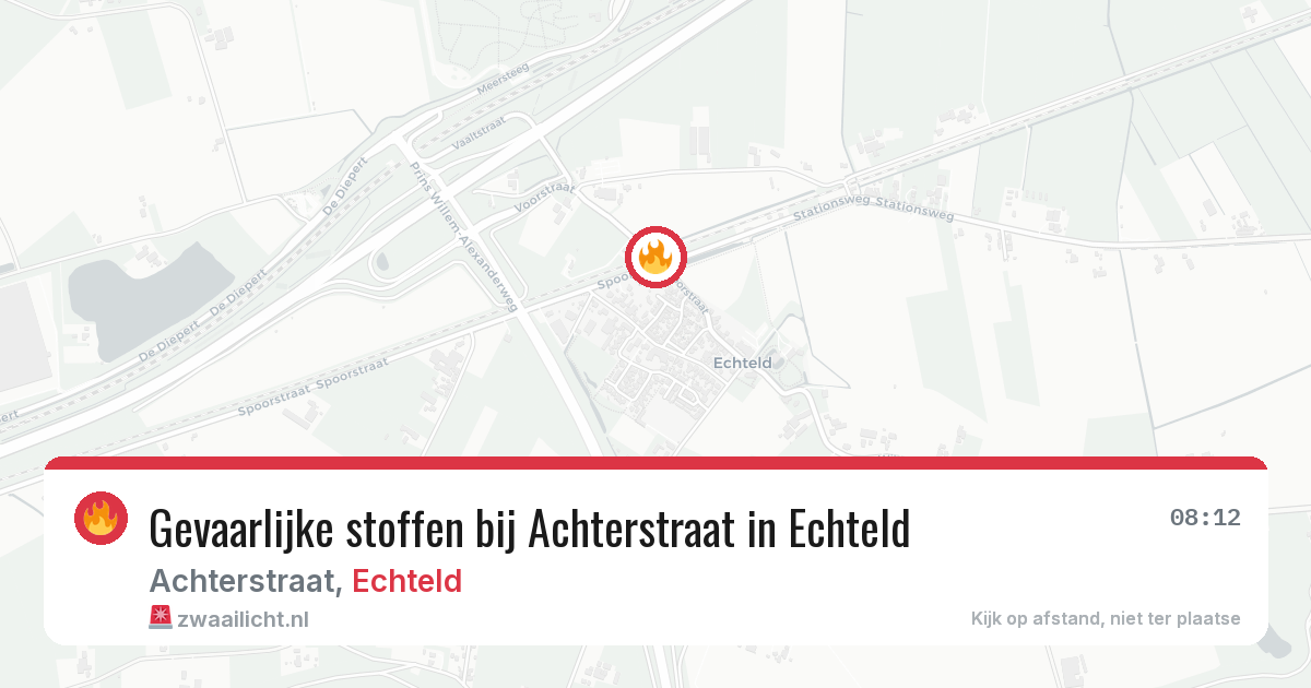 Gevaarlijke stoffen bij Achterstraat in Echteld — 6 mei 2026
