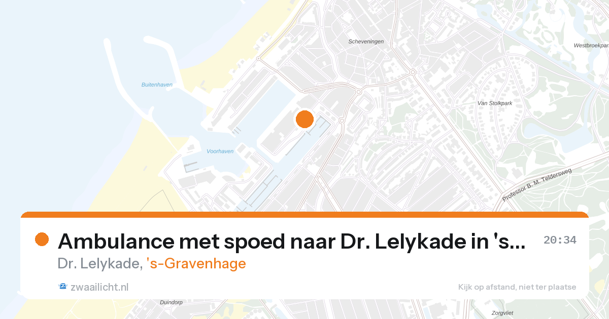 Ambulance met spoed naar Dr. Lelykade in 's-Gravenhage — 28 aug 2026