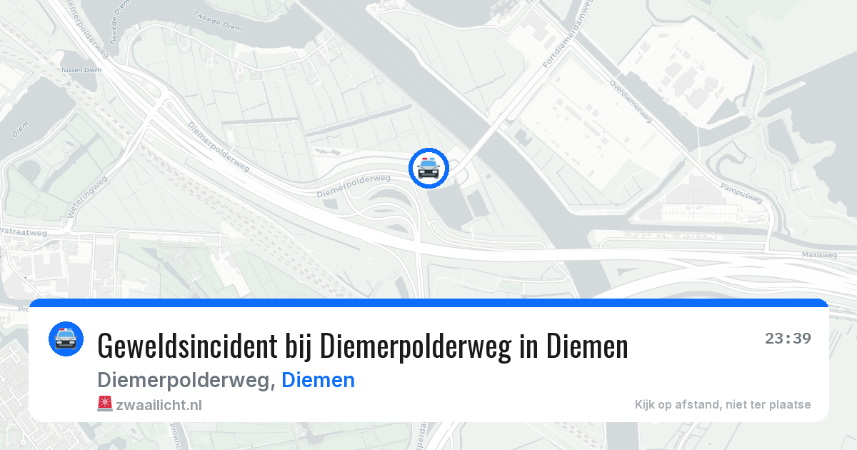 Geweldsincident bij Diemerpolderweg in Diemen — 7 aug 2026