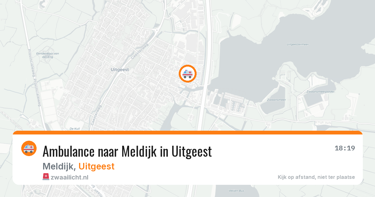 Ambulance naar Meldijk in Uitgeest — 7 jun 2026