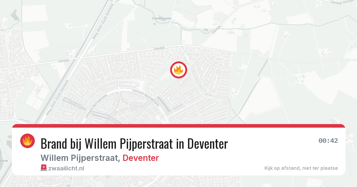 Brand bij Willem Pijperstraat in Deventer — 12 jul 2026