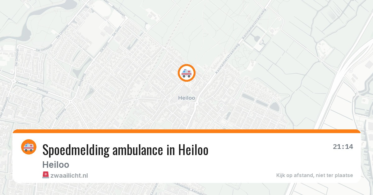 Spoedmelding ambulance in Heiloo — 6 jun 2026
