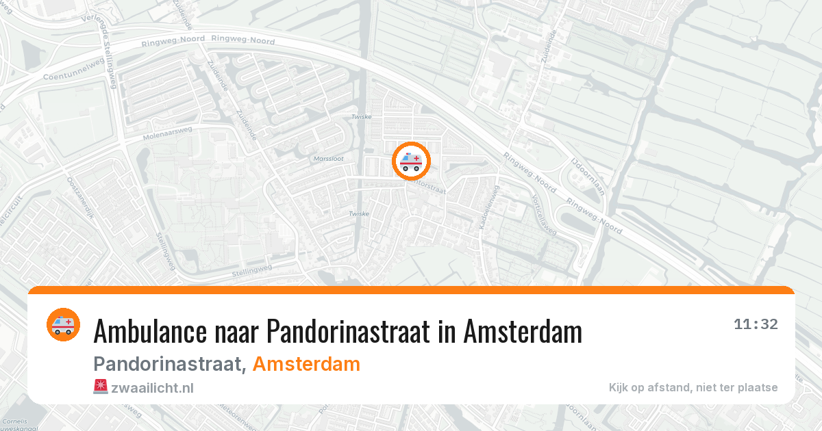 Ambulance naar Pandorinastraat in Amsterdam — 29 jan 2026