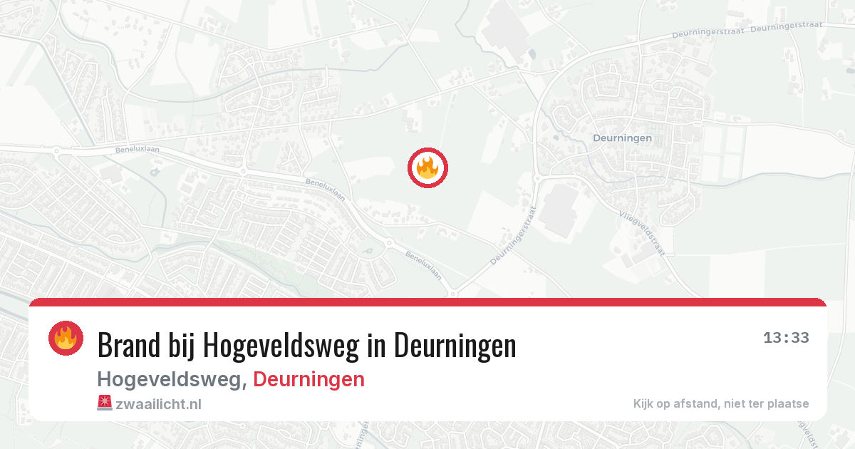 Brand bij Hogeveldsweg in Deurningen — 29 jun 2026