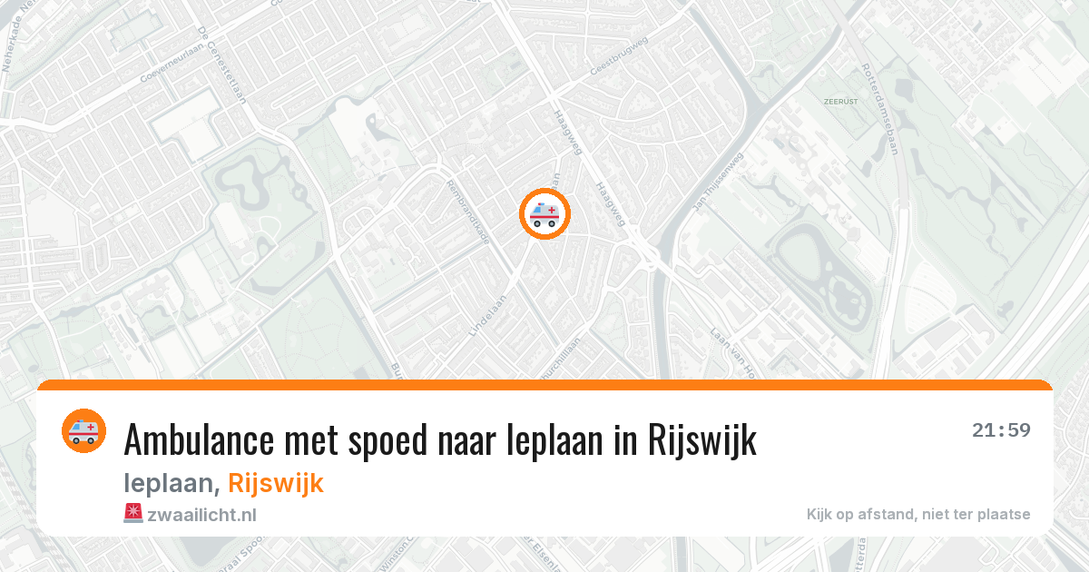 Ambulance met spoed naar Ieplaan in Rijswijk — 28 jun 2026