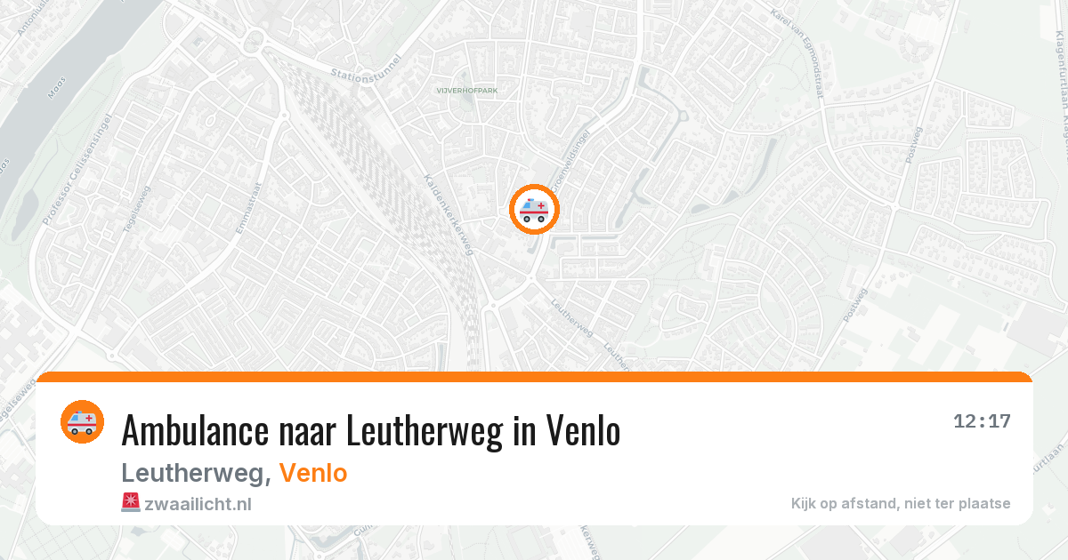 Ambulance naar Leutherweg in Venlo — 26 mei 2026