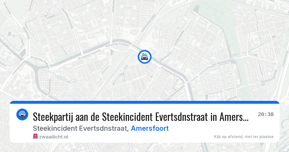 Steekpartij aan de Steekincident Evertsdnstraat in Amersfoort — 3 jul 2026
